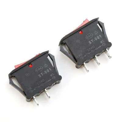 SPST kɔkɔɔ 2 pin 3 pin wɔ OFF rocker switch so .